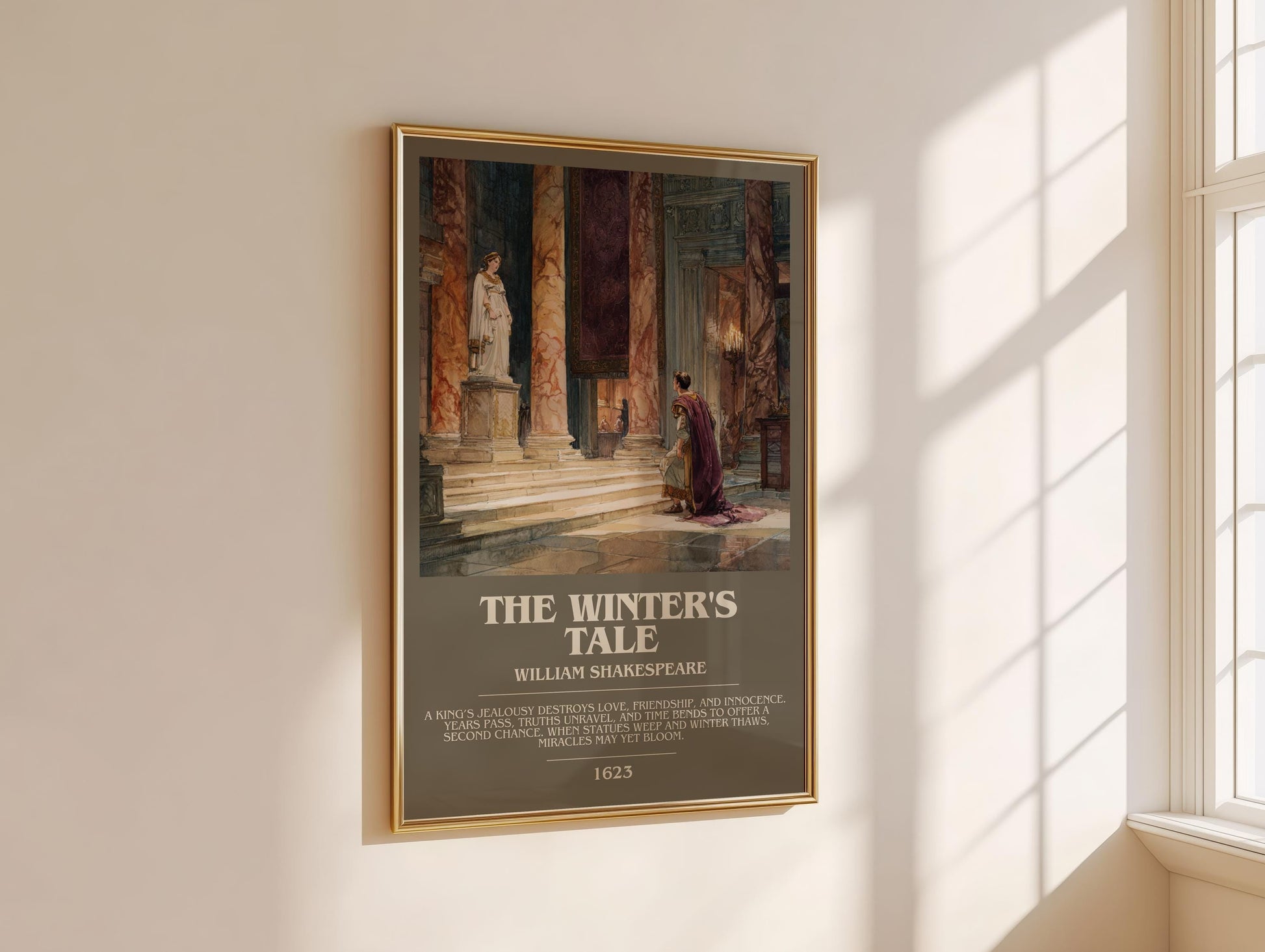 The Winter's Tale by William Shakespeare | Descriptive Modern Book Art | Poster