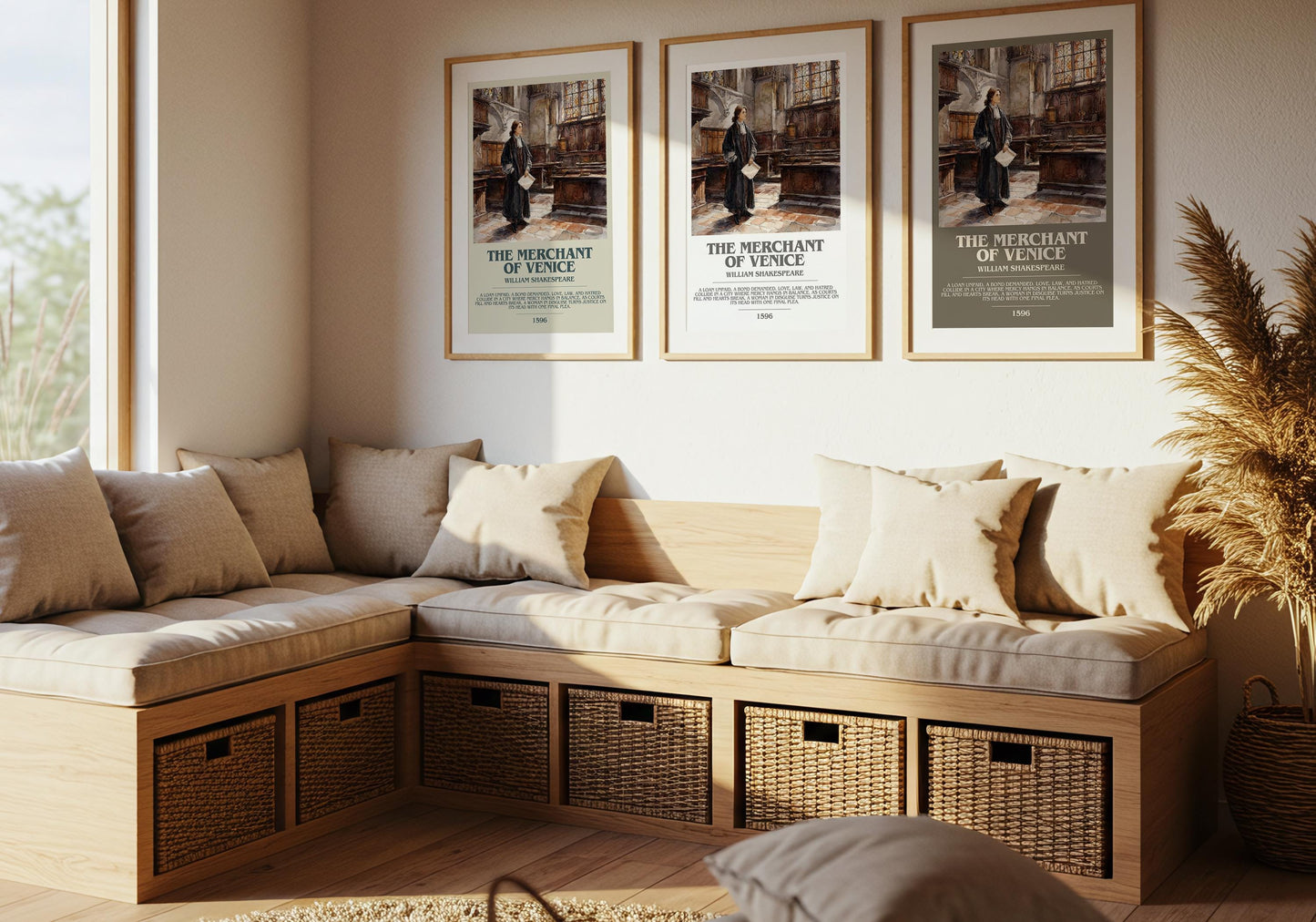 The Merchant Of Venice by William Shakespeare | Descriptive Modern Book Art | Poster