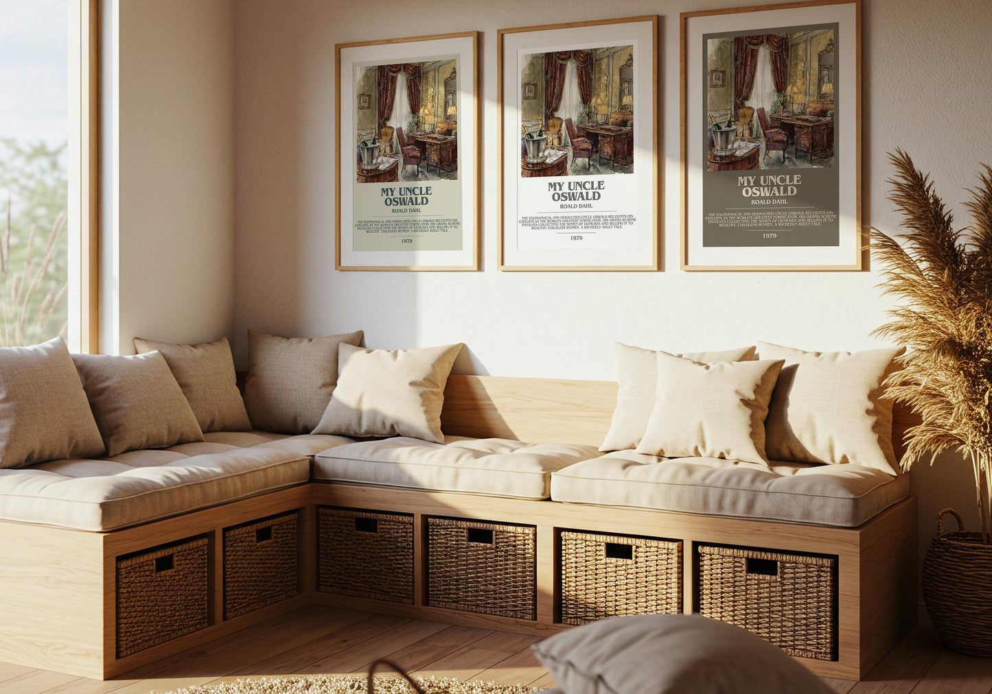 My Uncle Oswald by Roald Dahl | Descriptive Modern Book Art | Poster