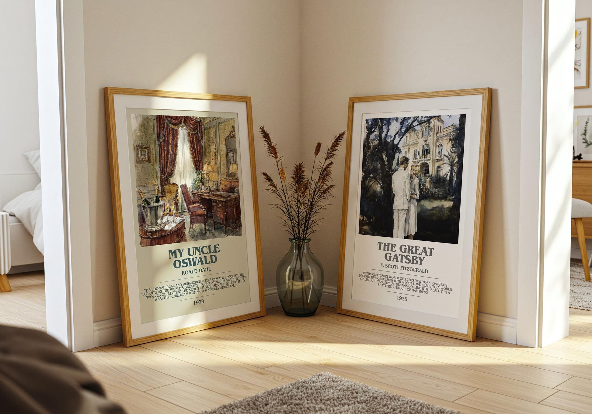 My Uncle Oswald by Roald Dahl | Descriptive Modern Book Art | Poster