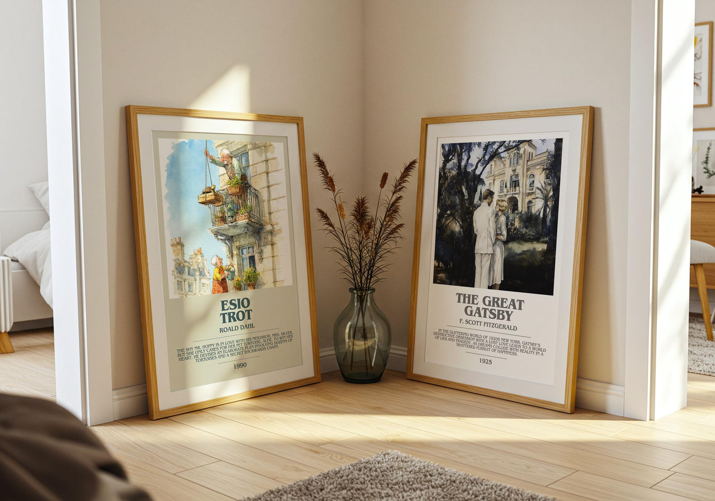 Esio Trot by Roald Dahl | Descriptive Modern Book Art | Poster