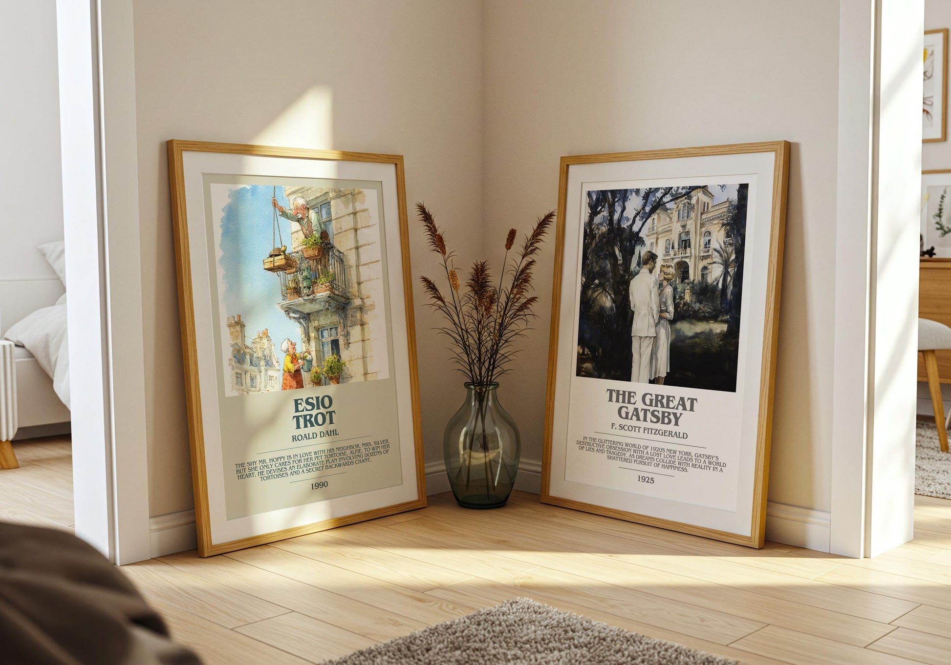 Esio Trot by Roald Dahl | Descriptive Modern Book Art | Poster