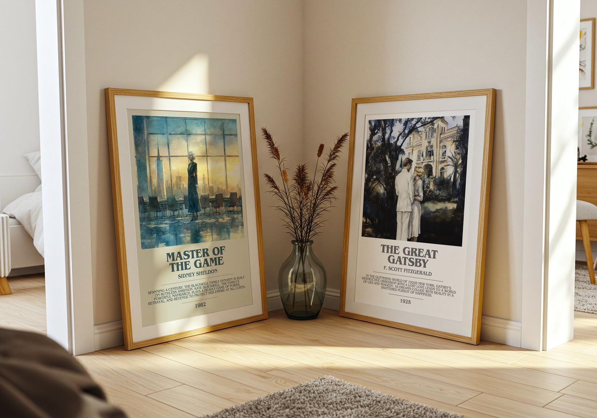 Master Of The Game by Sidney Sheldon | Descriptive Modern Book Art | Poster