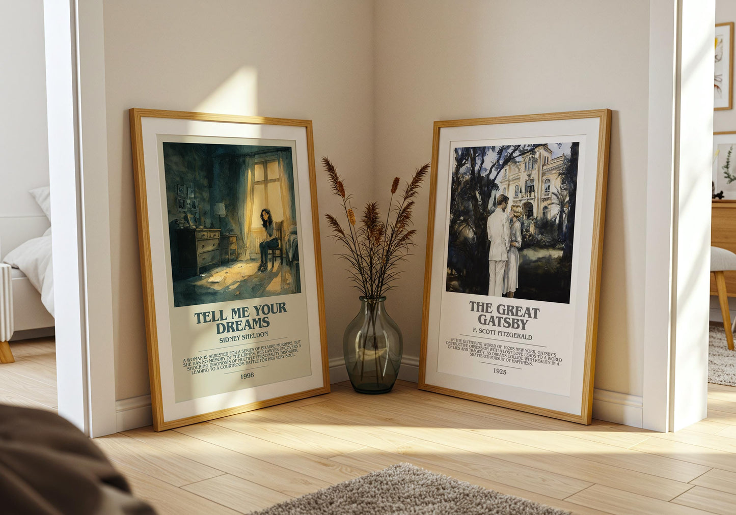 Tell Me Your Dreams by Sidney Sheldon | Descriptive Modern Book Art | Poster