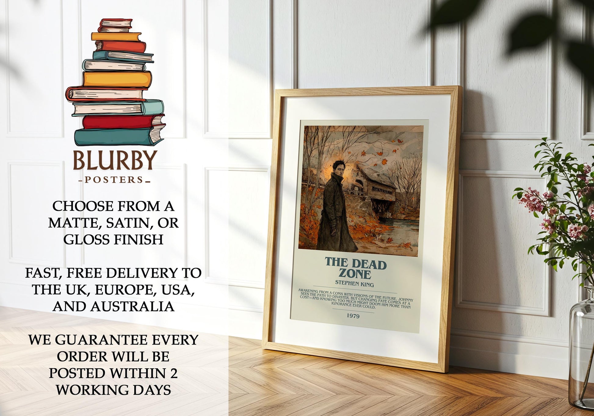 The Dead Zone book poster packaging – museum-quality print rolled in protective tube
