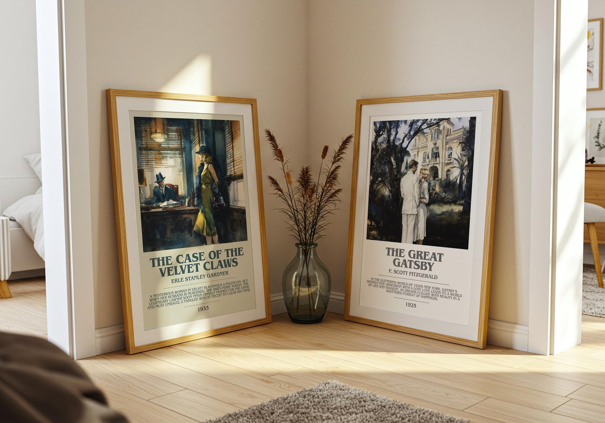 The Case of the Velvet Claws by Erle Stanley Gardner | Descriptive Modern Book Art | Poster