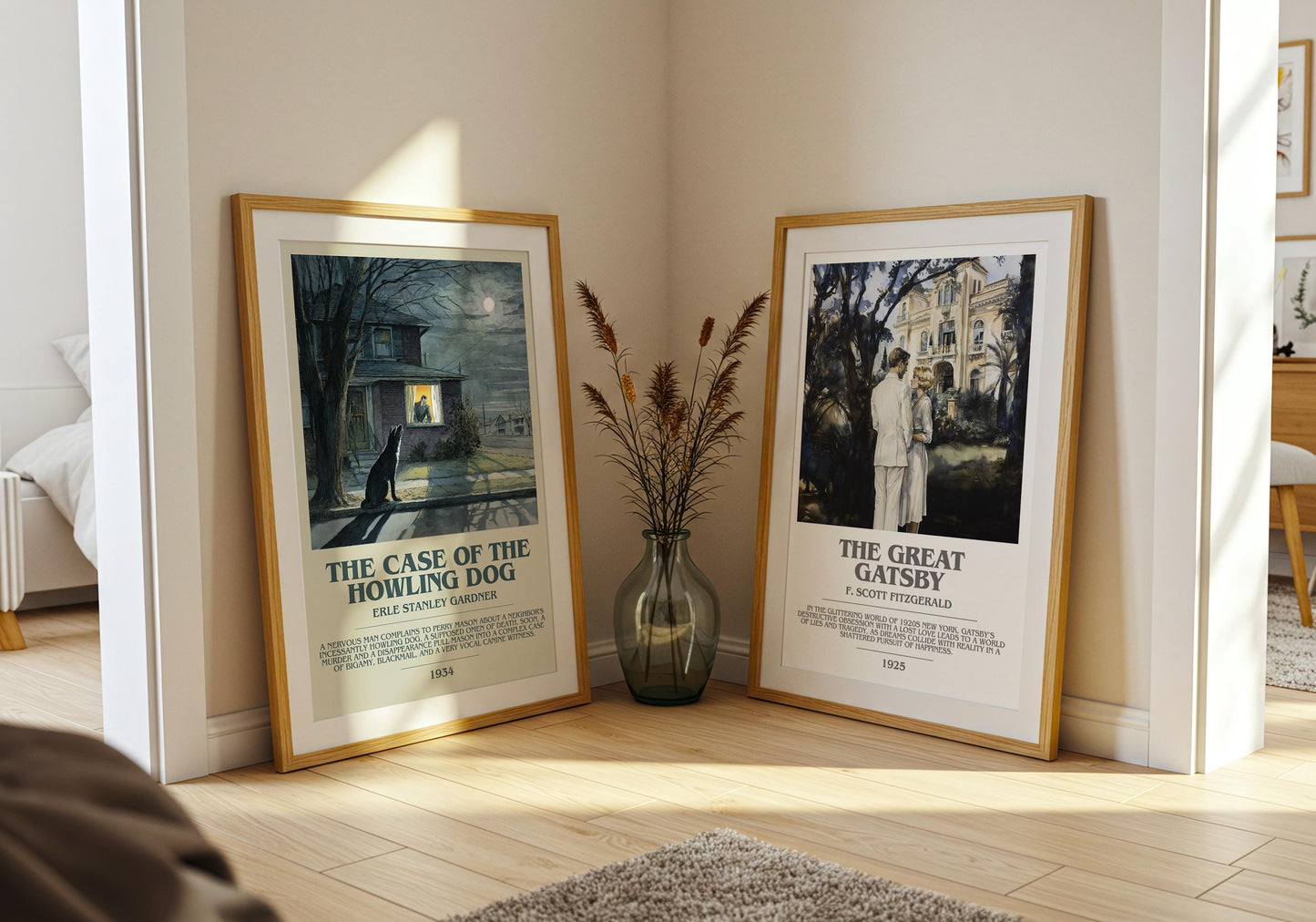 The Case of the Howling Dog by Erle Stanley Gardner | Descriptive Modern Book Art | Poster