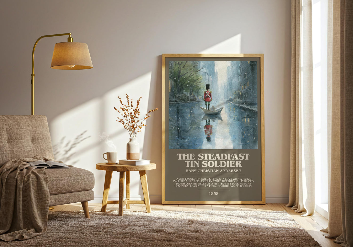 The Steadfast Tin Solider by Hans Christian Andersen | Book Poster | Literary Art Gift For Book Lover | Novel Inspired Wall Art