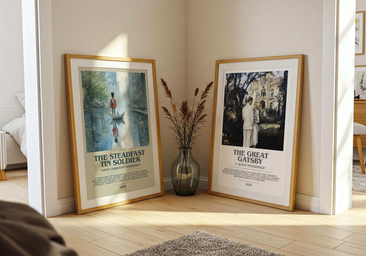 The Steadfast Tin Solider by Hans Christian Andersen | Book Poster | Literary Art Gift For Book Lover | Novel Inspired Wall Art