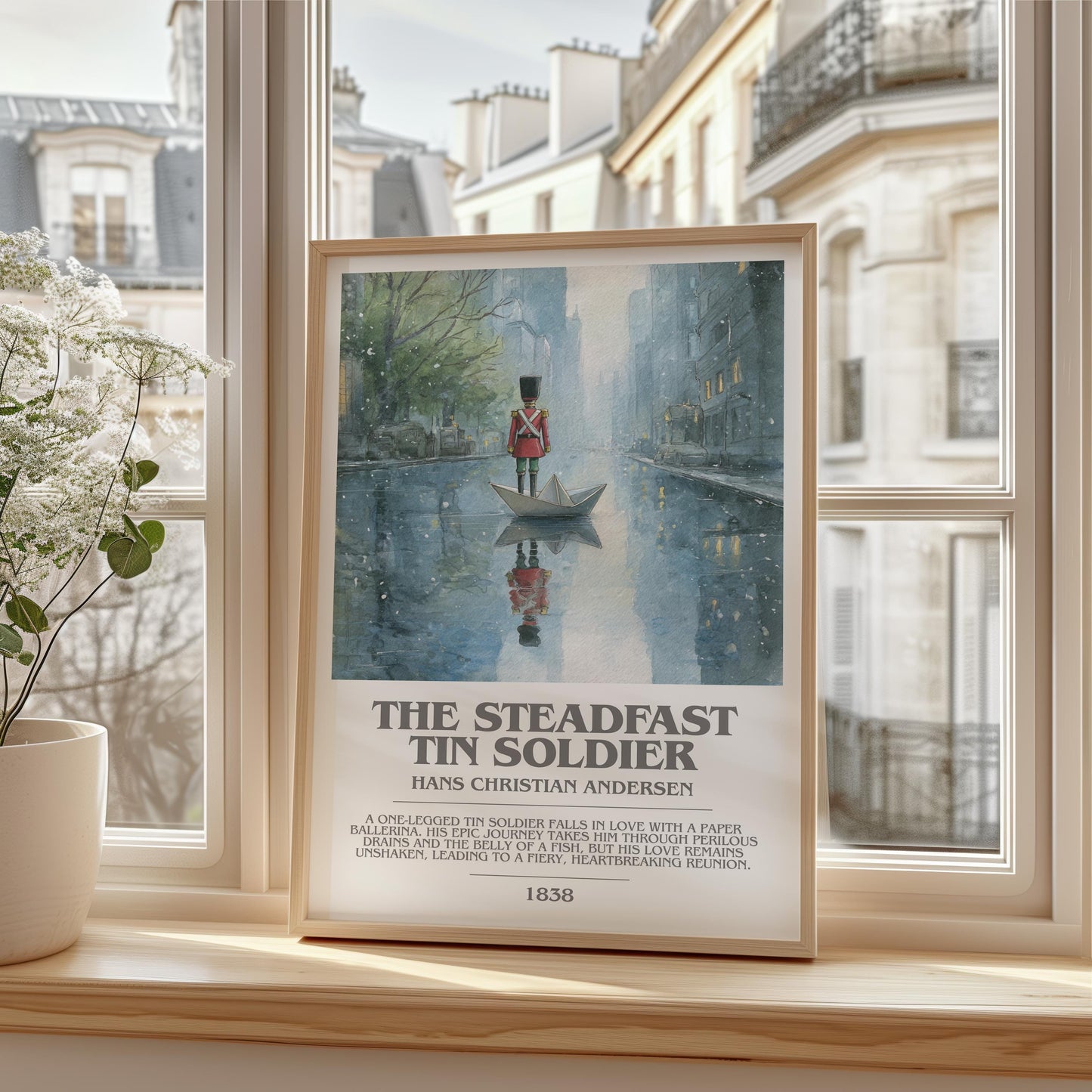 The Steadfast Tin Solider by Hans Christian Andersen | Book Poster | Literary Art Gift For Book Lover | Novel Inspired Wall Art