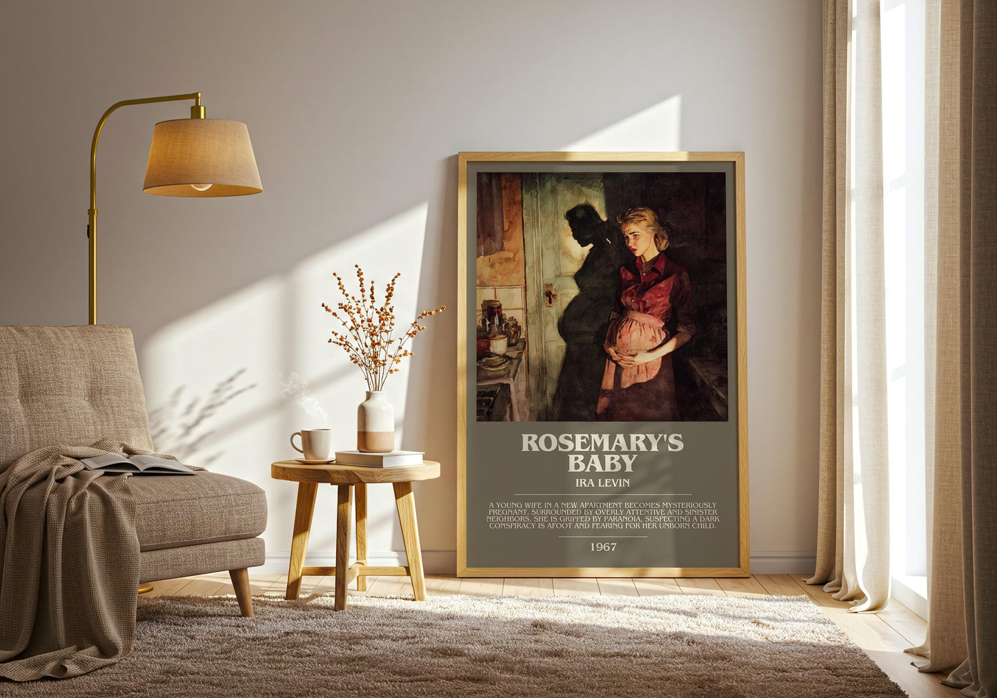 Rosemary's Baby by Ira Levin | Book Poster | Literary Art Gift For Book Lover | Novel Inspired Wall Art