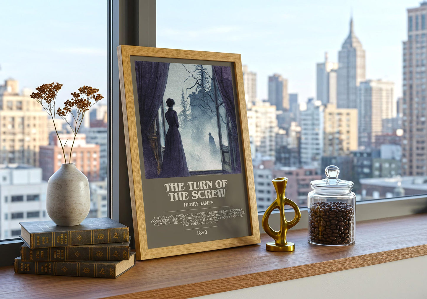 The Turn of the Screw bookish book poster framed on wall – gothic wall art