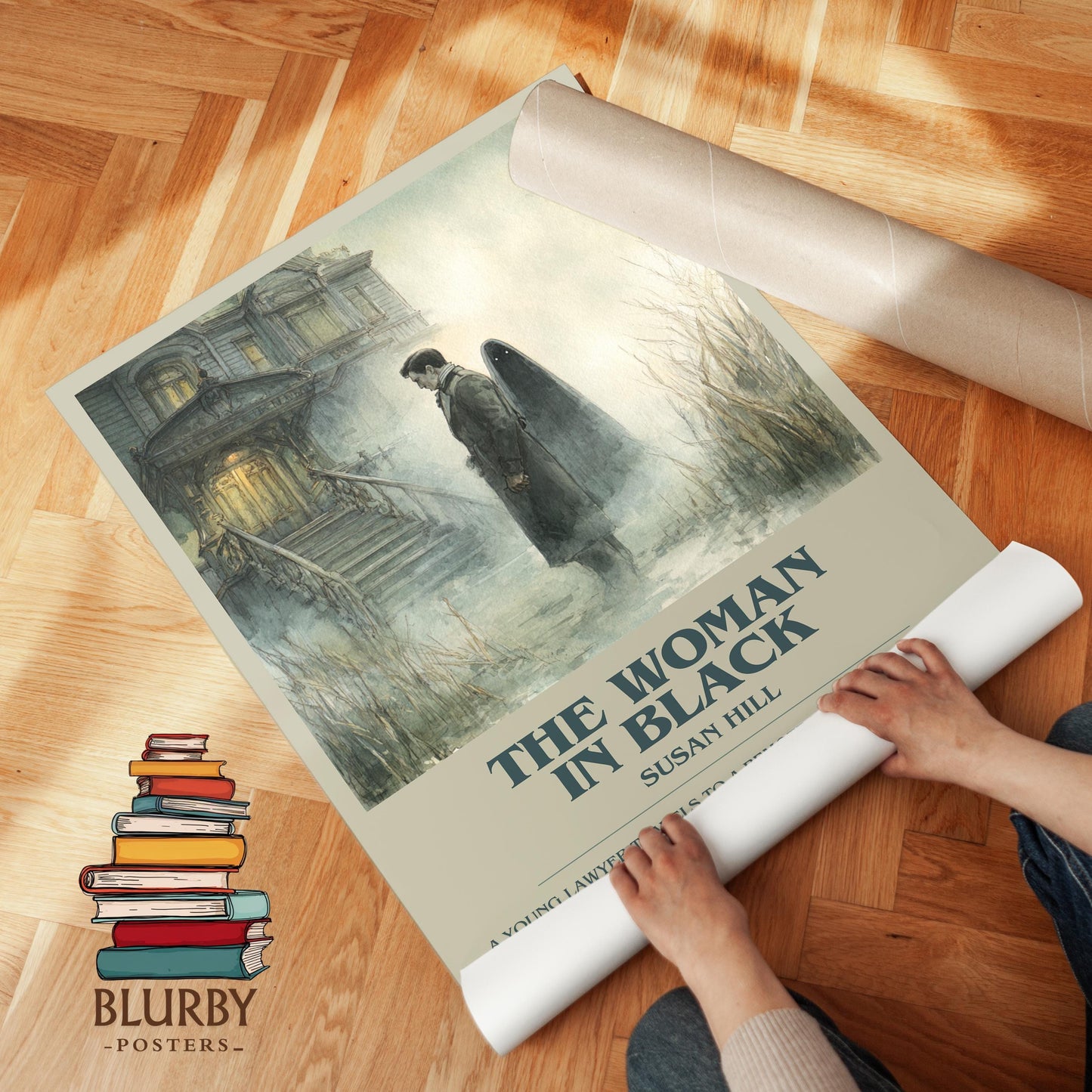 The Woman in Black by Susan Hill | Book Poster | Literary Art Gift For Book Lover | Novel Inspired Wall Art