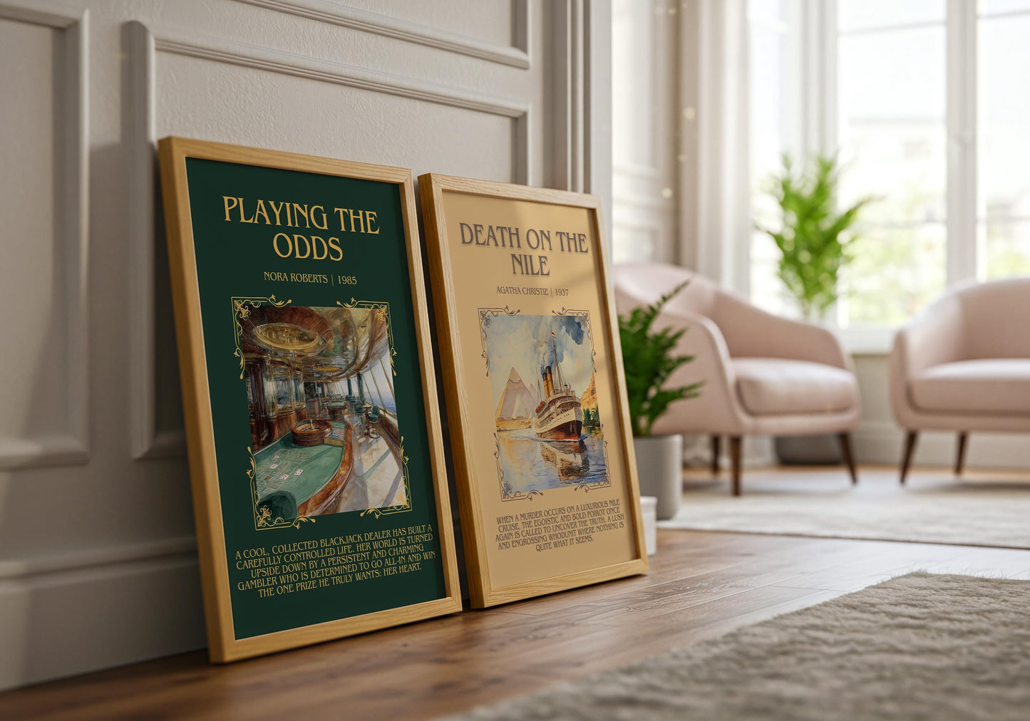 Playing The Odds by Nora Roberts | Book Poster | Literary Art Gift For Book Lover | Novel Inspired Wall Art | Free Delivery