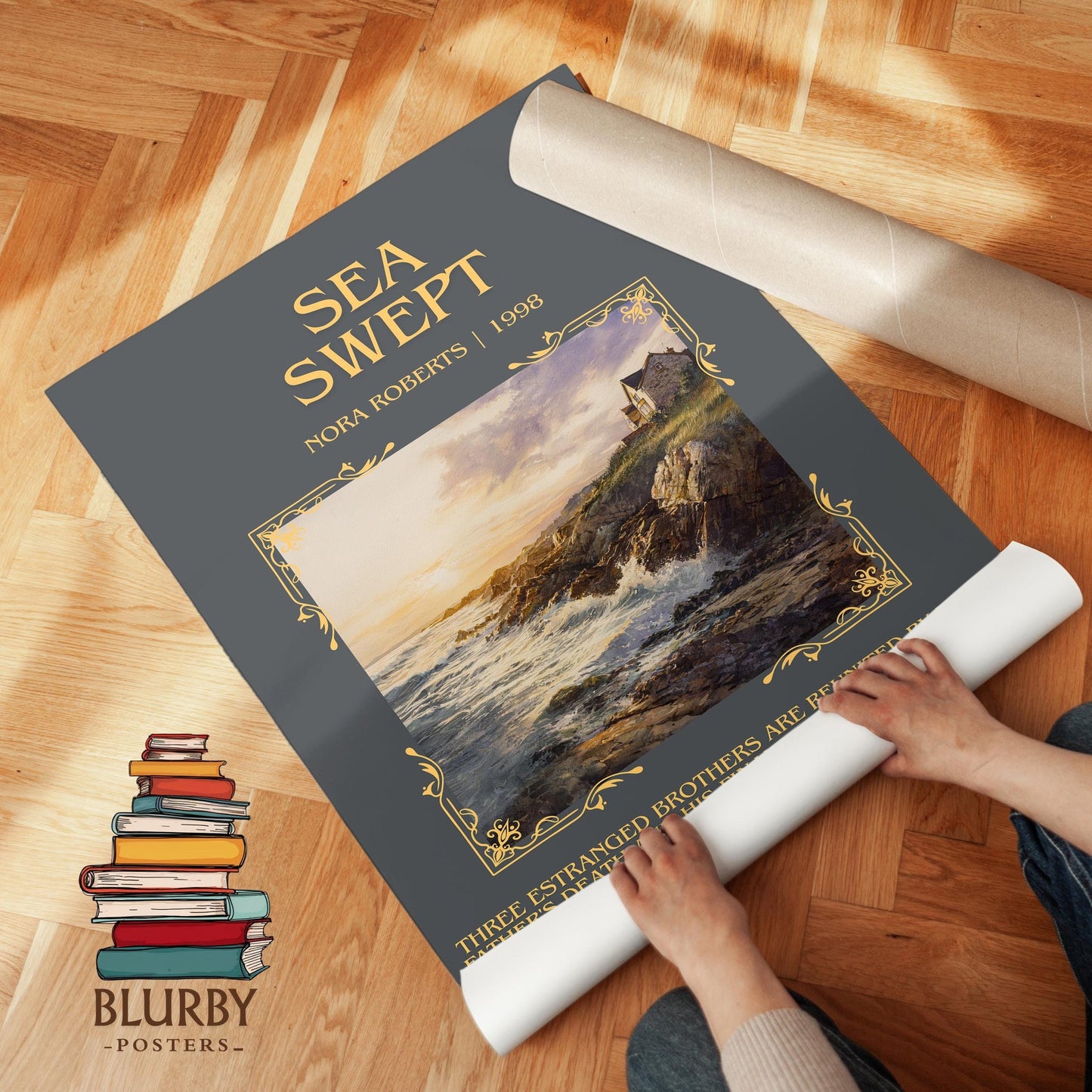Born in Fire book poster packaging – museum-quality print rolled in protective tube