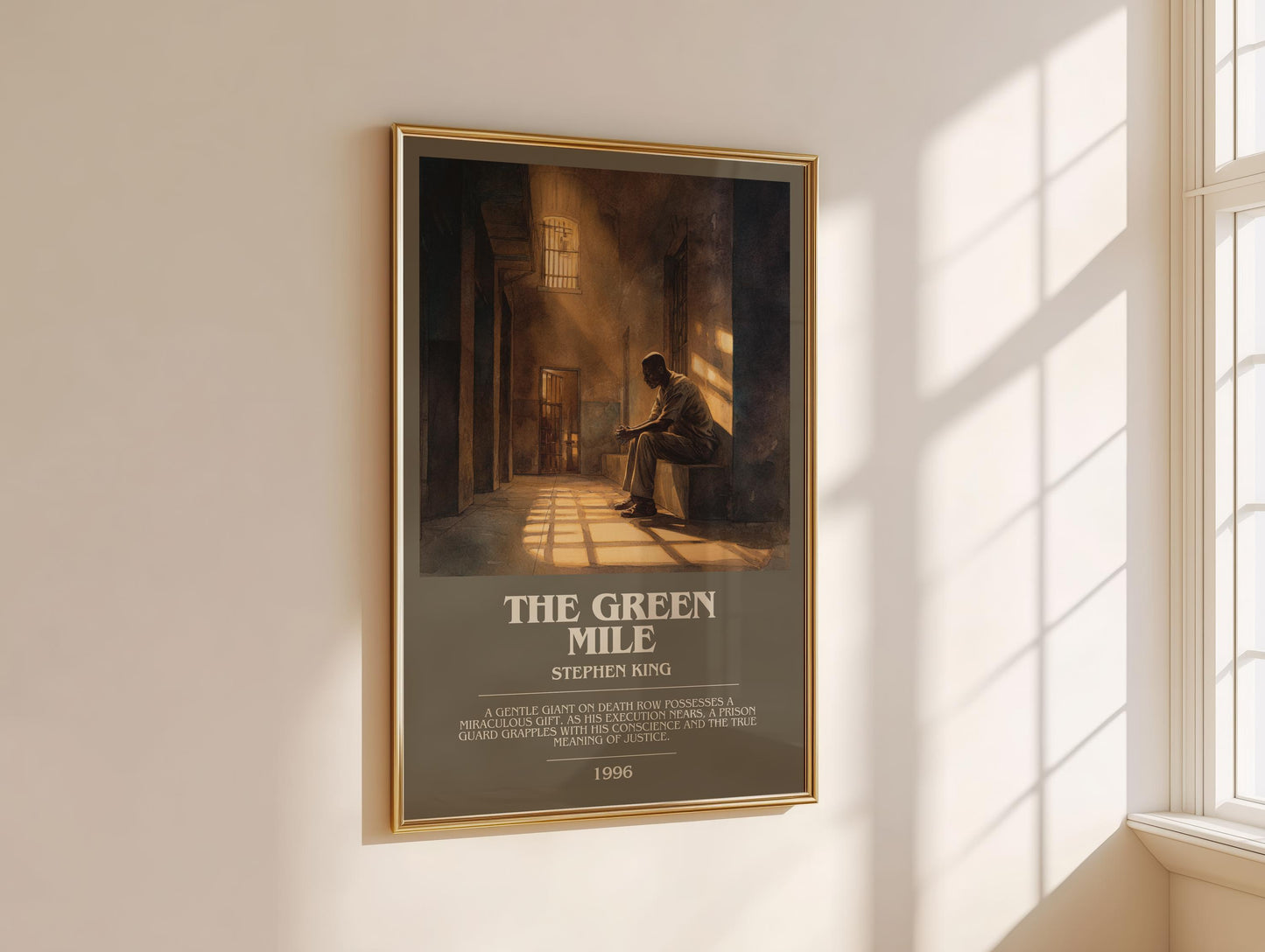 The Green Mile bookish book poster framed on wall – horror wall art