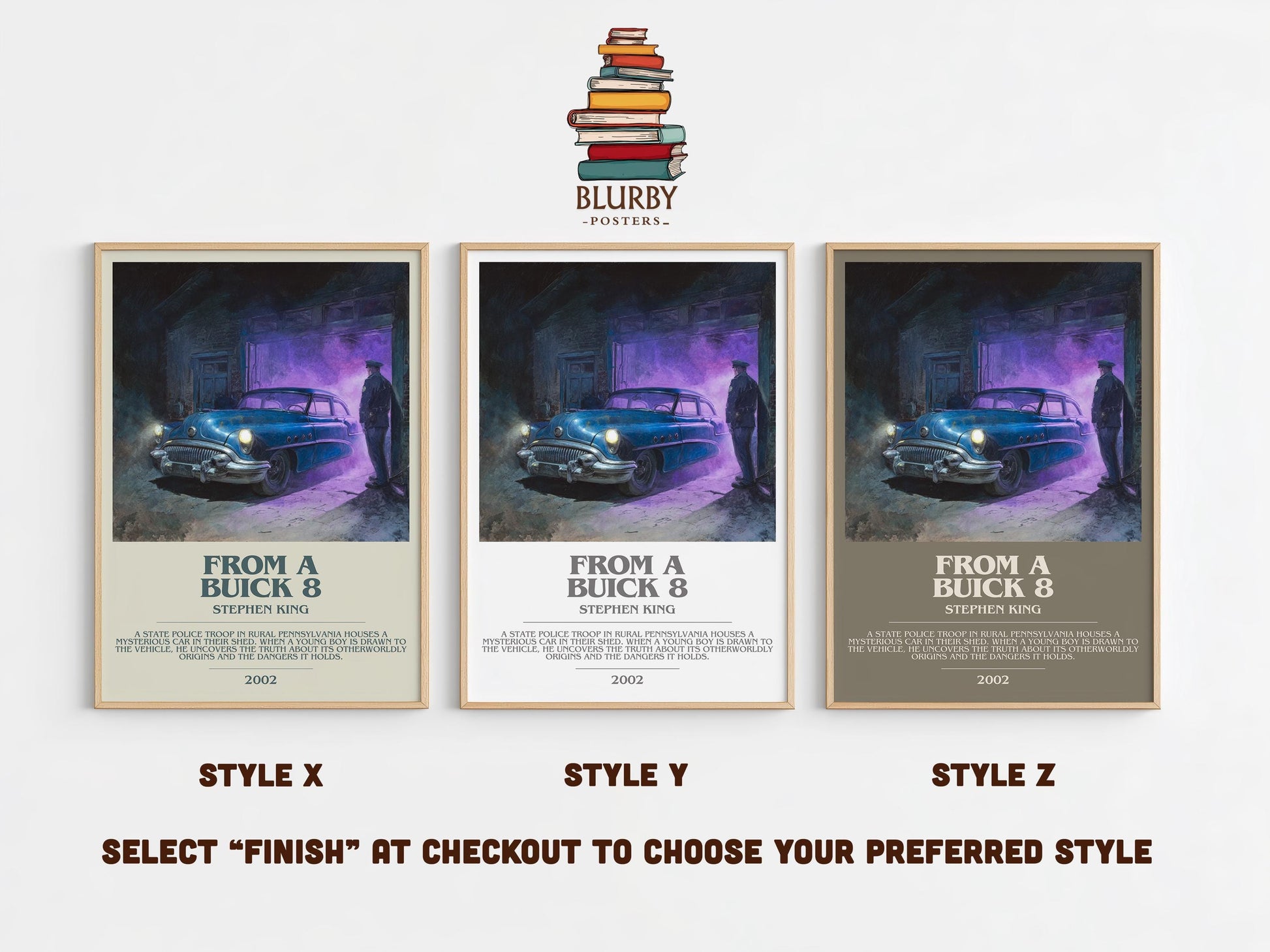 From a Buick 8 bookish poster colour and style options – Stephen King book art