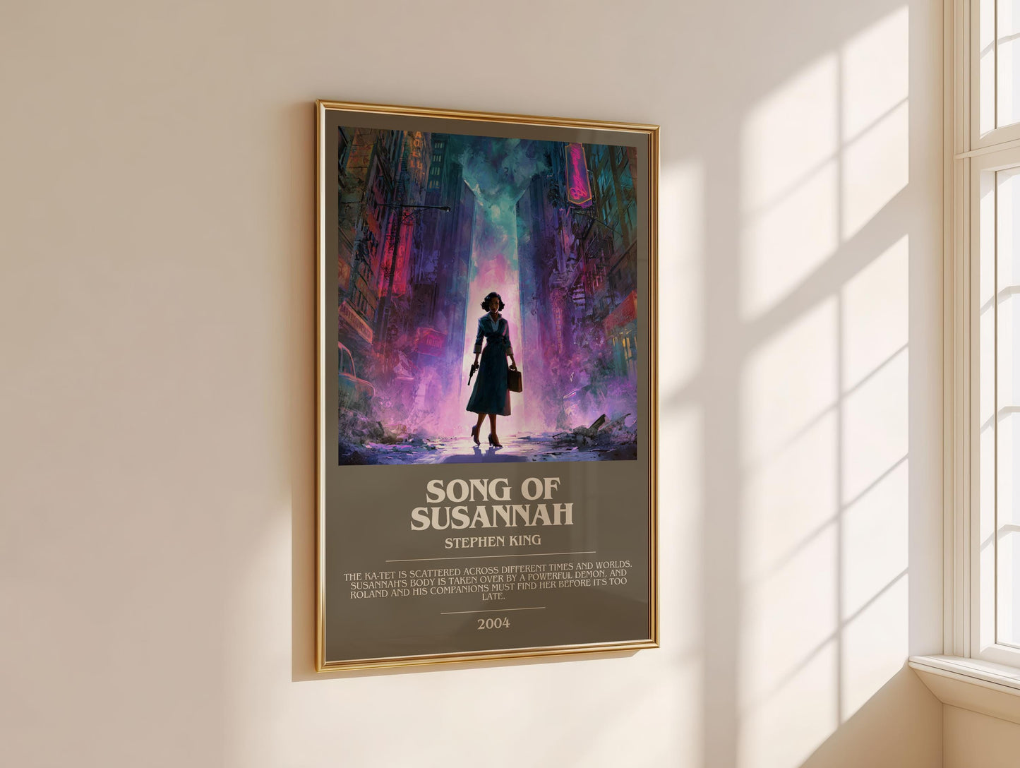Song of Susannah bookish book poster framed on wall – fantasy wall art