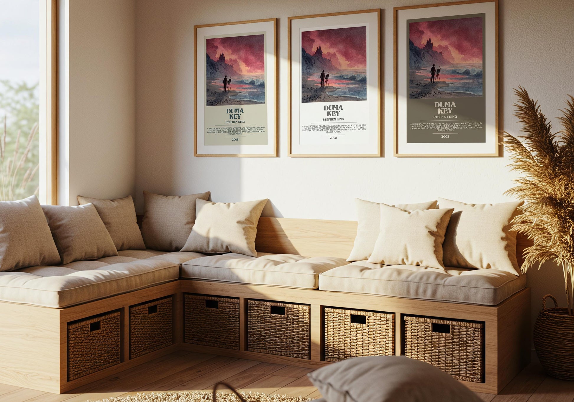 Duma Key bookish poster paired in gallery wall – literary art prints