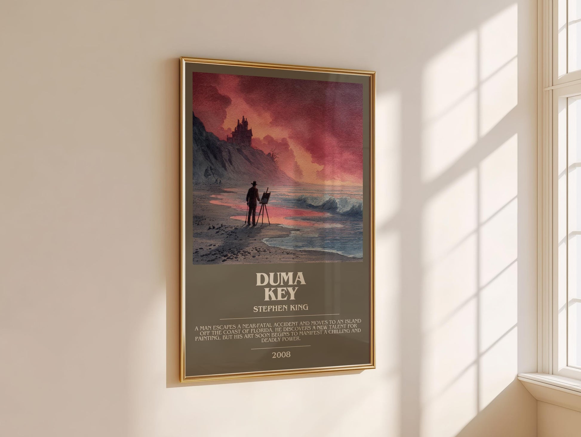 Duma Key bookish book poster framed on wall – horror wall art