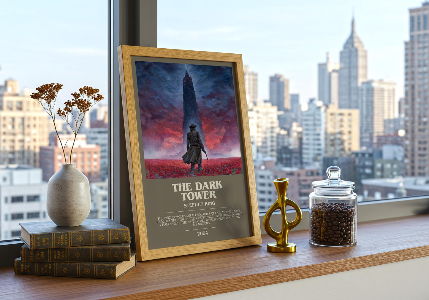 The Dark Tower bookish book poster framed on wall – fantasy wall art