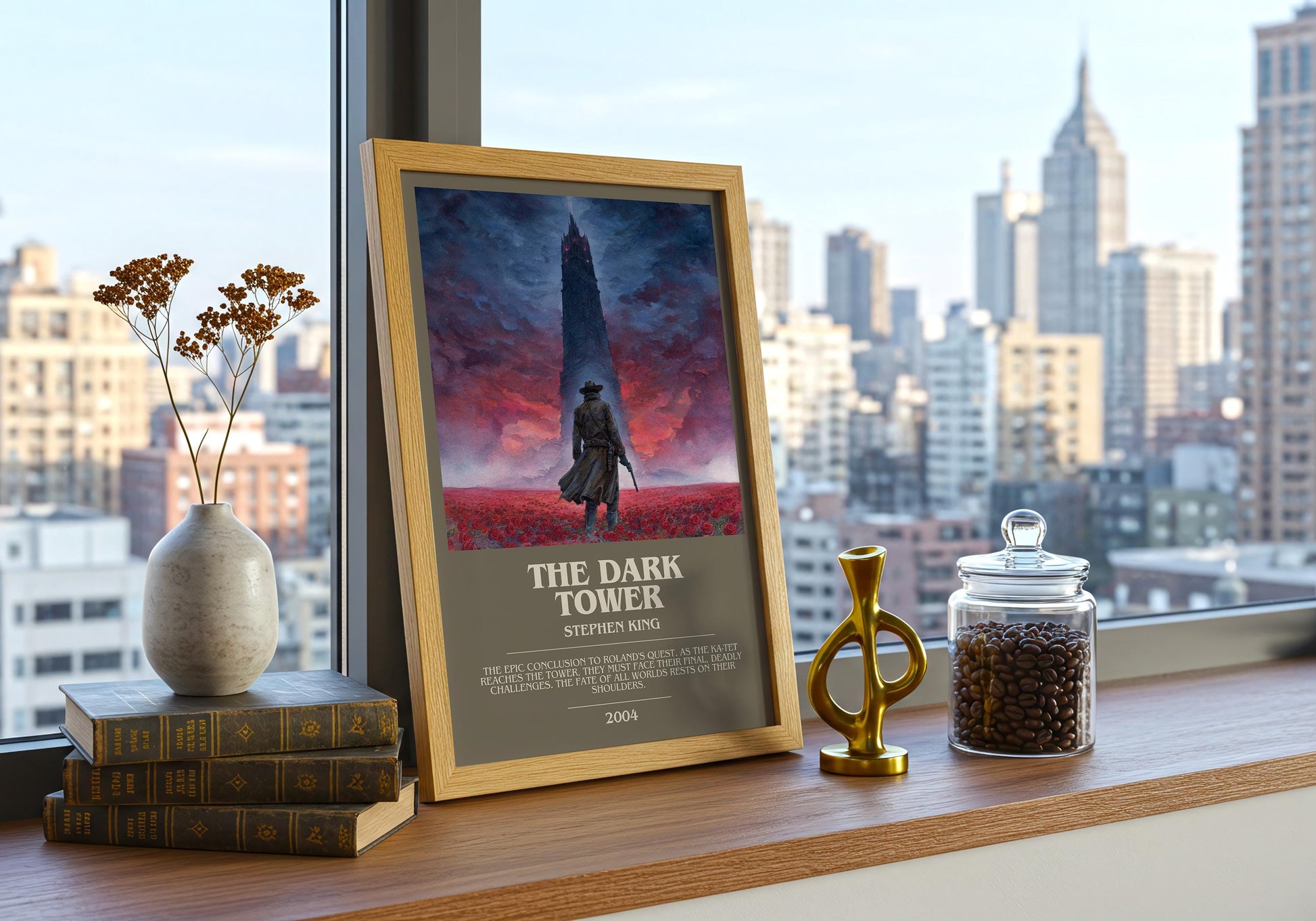 The Dark Tower bookish book poster framed on wall – fantasy wall art