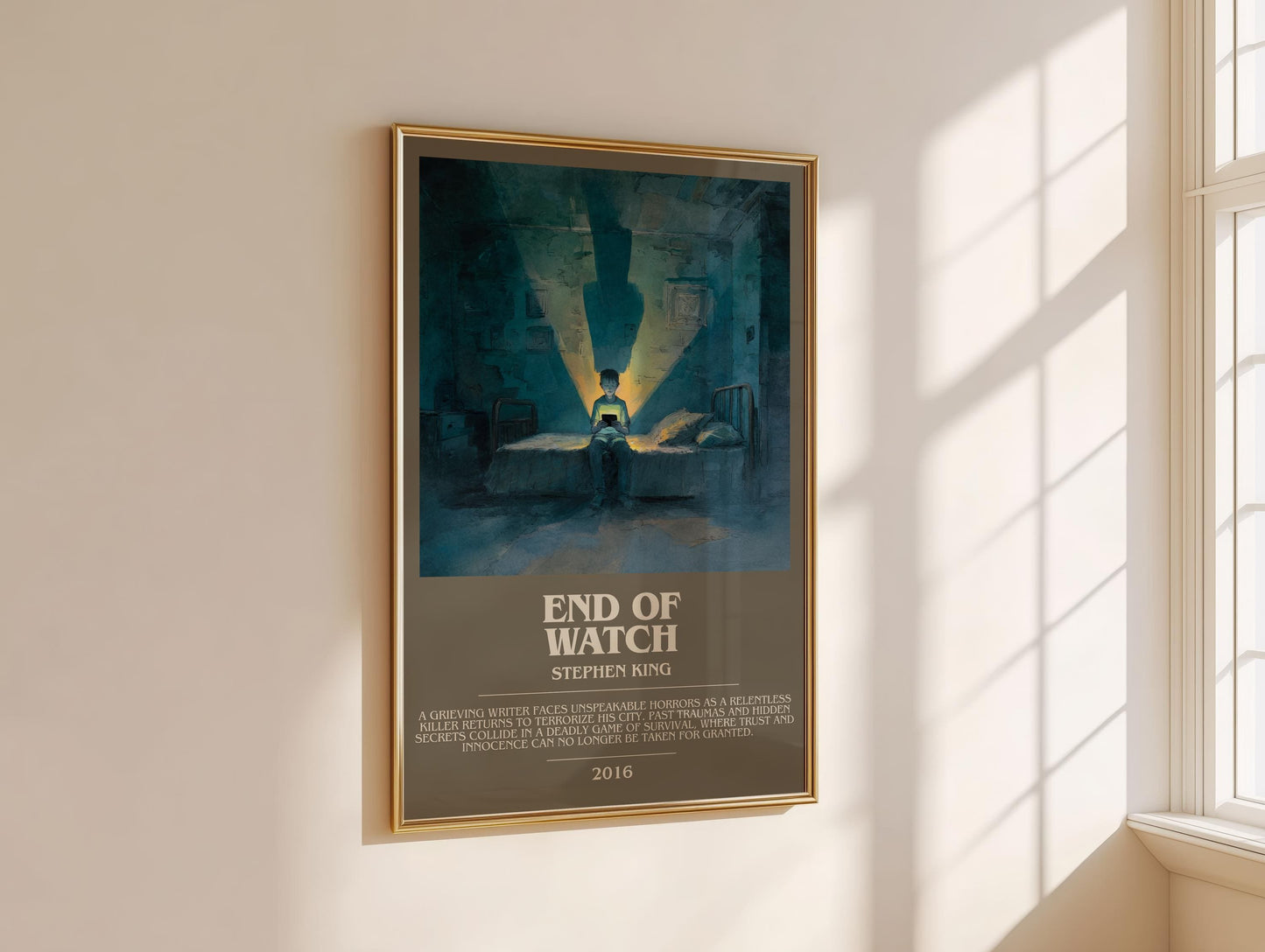 End of Watch bookish book poster framed on wall – horror wall art