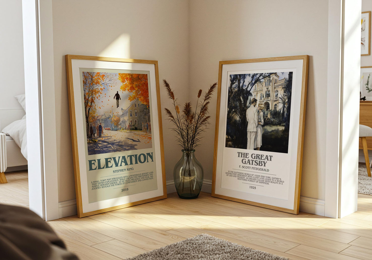 Elevation bookish poster paired in gallery wall – literary art prints