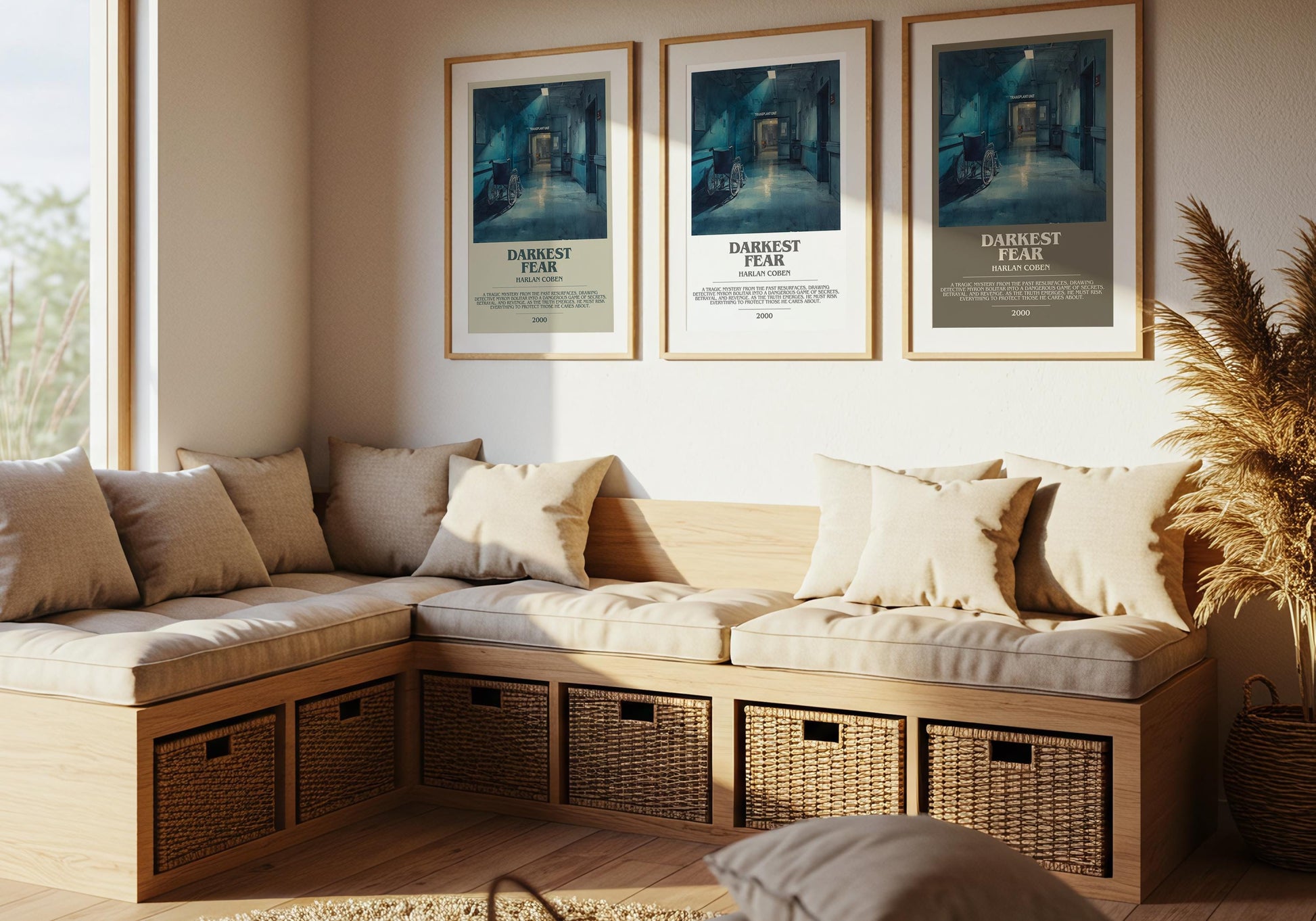 Darkest Fear by Harlan Coben | Descriptive Modern Book Art | Poster