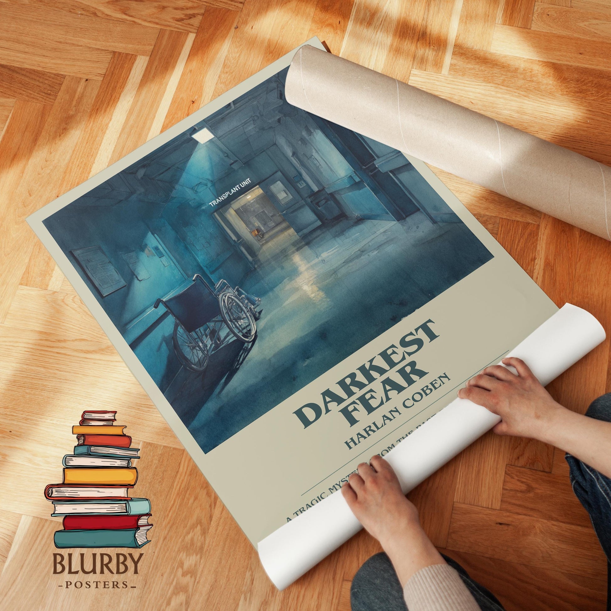 Darkest Fear by Harlan Coben | Descriptive Modern Book Art | Poster