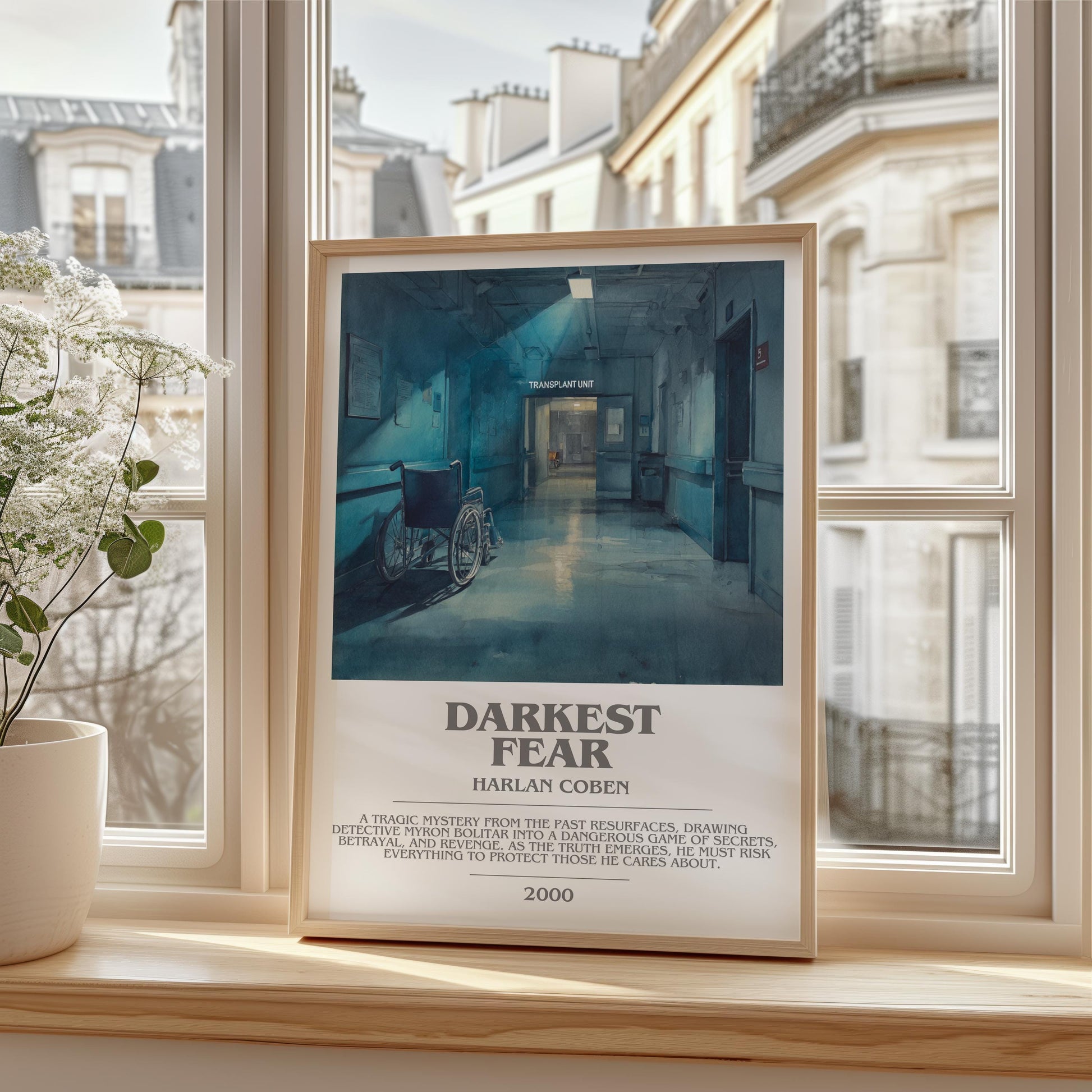 Darkest Fear by Harlan Coben | Descriptive Modern Book Art | Poster