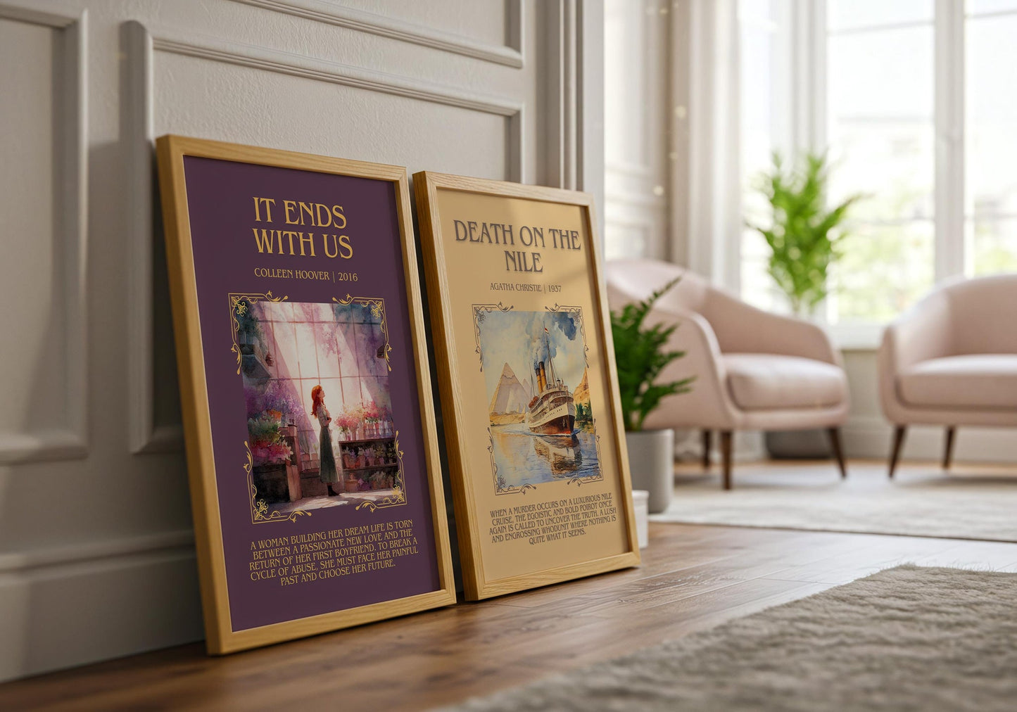 It Ends with Us by Colleen Hoover | Book Poster | Literary Art Gift For Book Lover | Novel Inspired Wall Art | Free Delivery