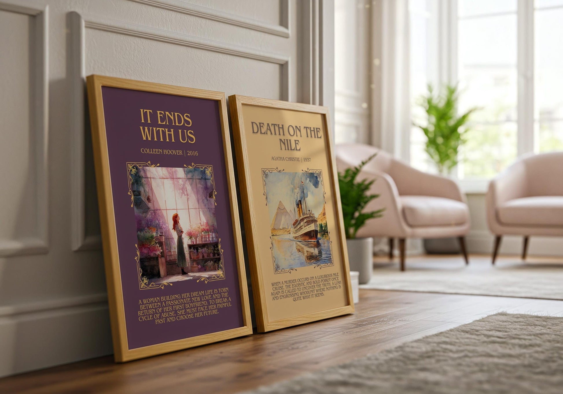 It Ends with Us by Colleen Hoover | Book Poster | Literary Art Gift For Book Lover | Novel Inspired Wall Art | Free Delivery
