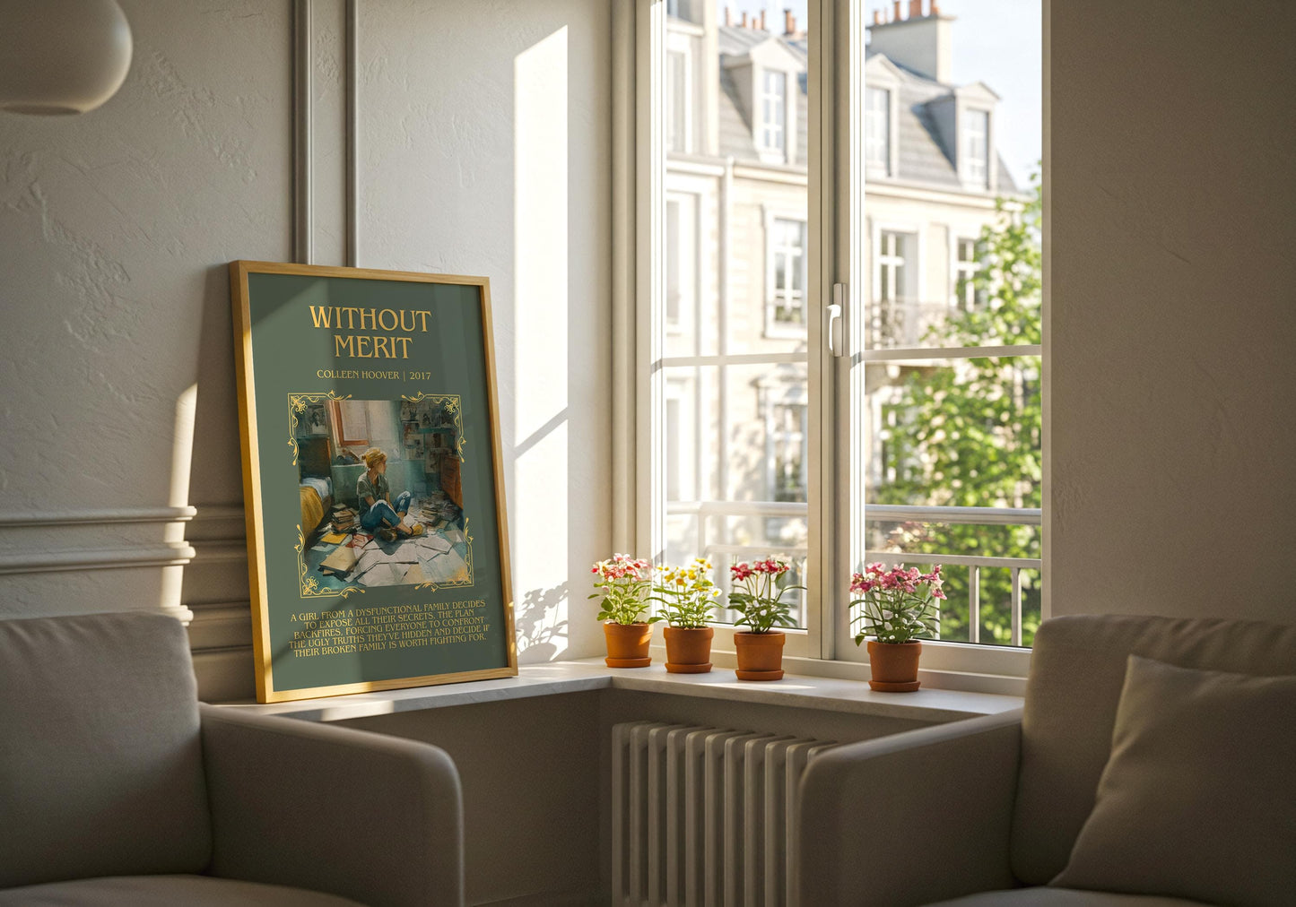 Without Merit by Colleen Hoover | Book Poster | Literary Art Gift For Book Lover | Novel Inspired Wall Art | Free Delivery