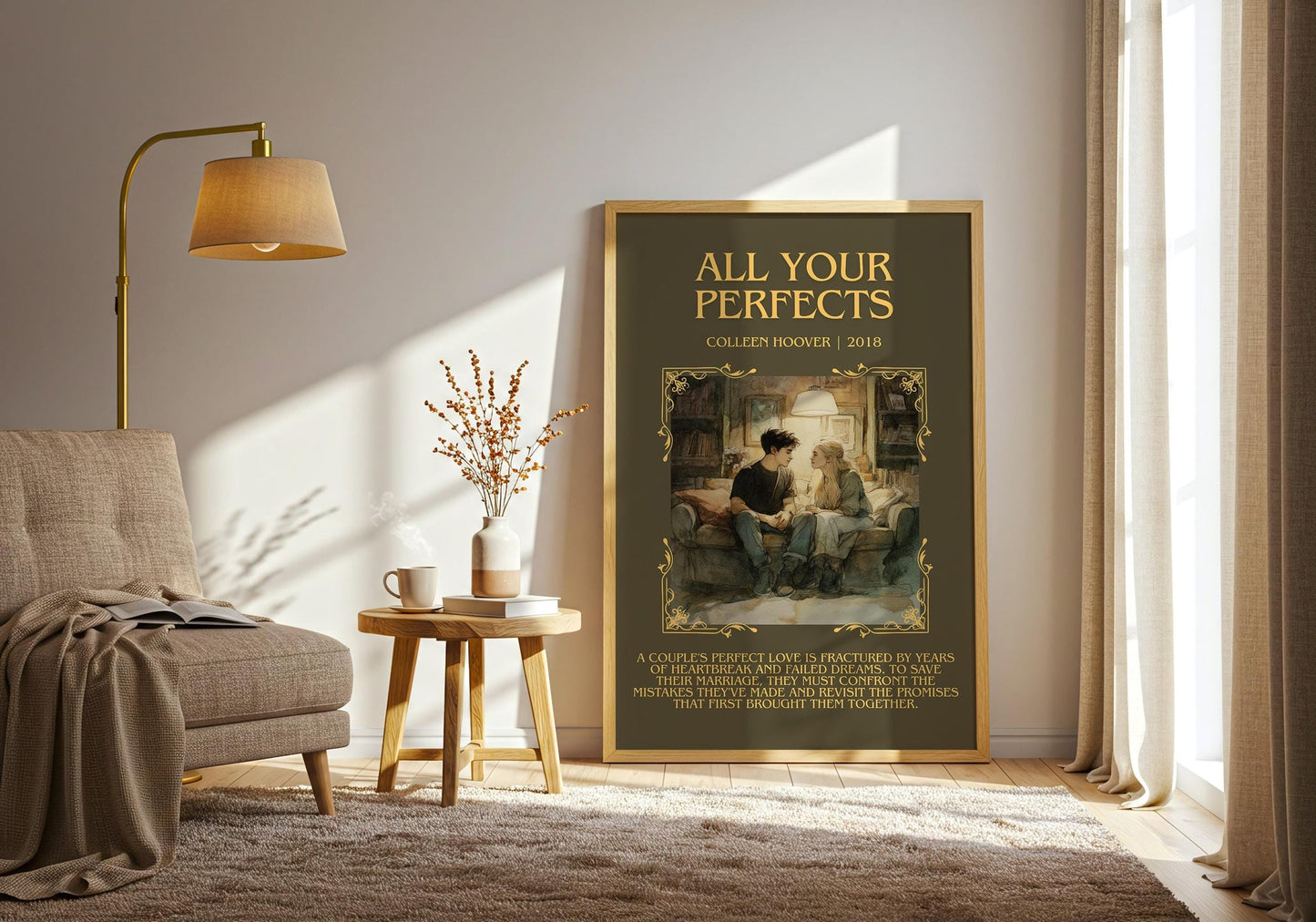 All Your Perfects minimalist poster paper finish options – matte satin gloss