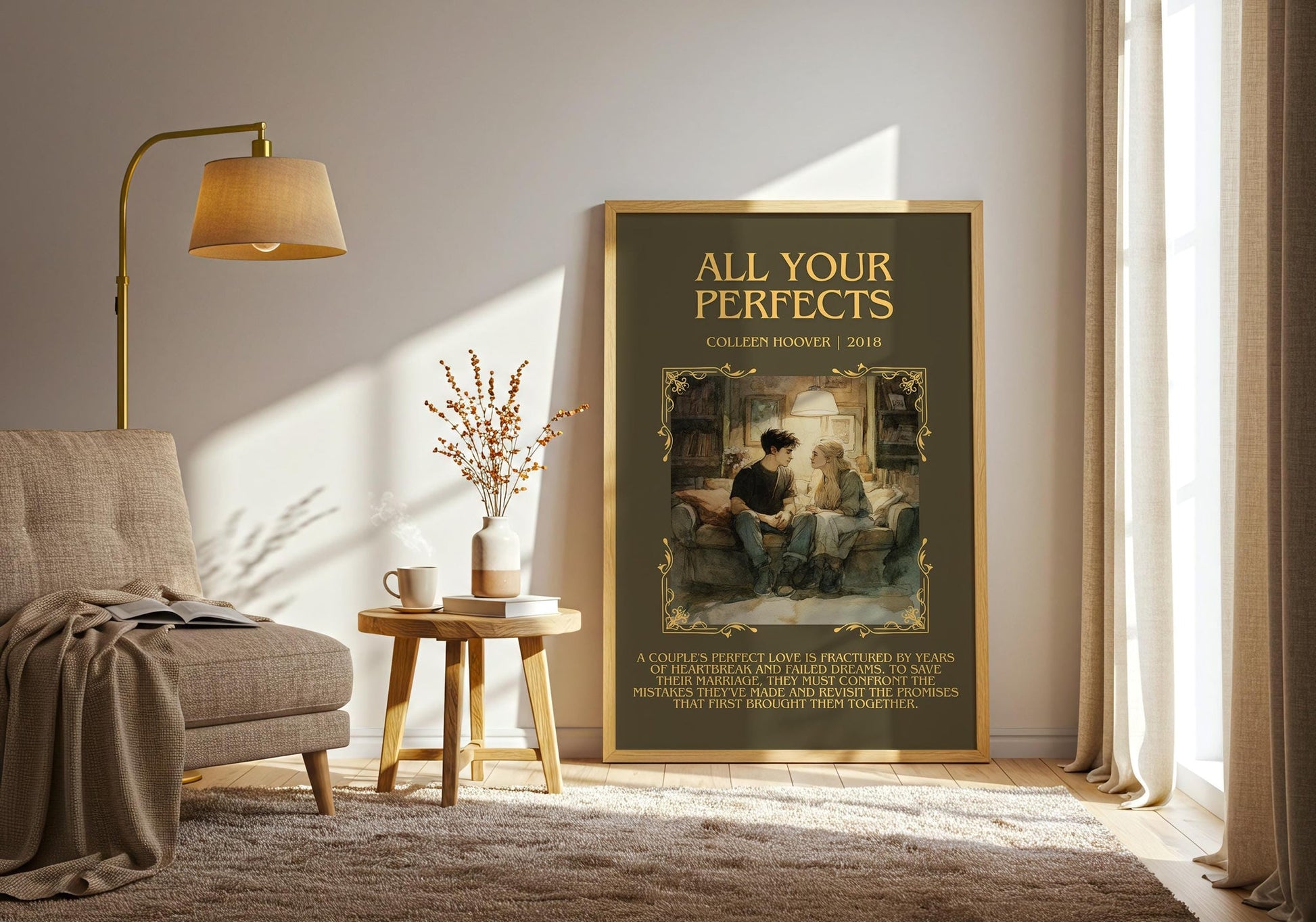 All Your Perfects minimalist poster paper finish options – matte satin gloss