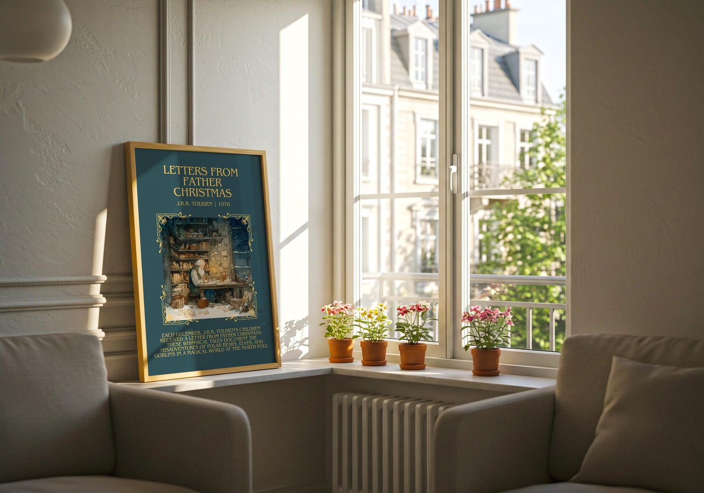 Letters From Father Christmas by J.R.R. Tolkien | Book Poster | Literary Art Gift For Book Lover | Novel Inspired Wall Art | Free Delivery