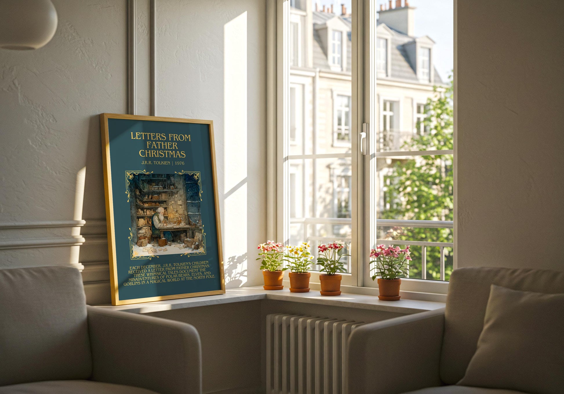 Letters From Father Christmas by J.R.R. Tolkien | Book Poster | Literary Art Gift For Book Lover | Novel Inspired Wall Art | Free Delivery