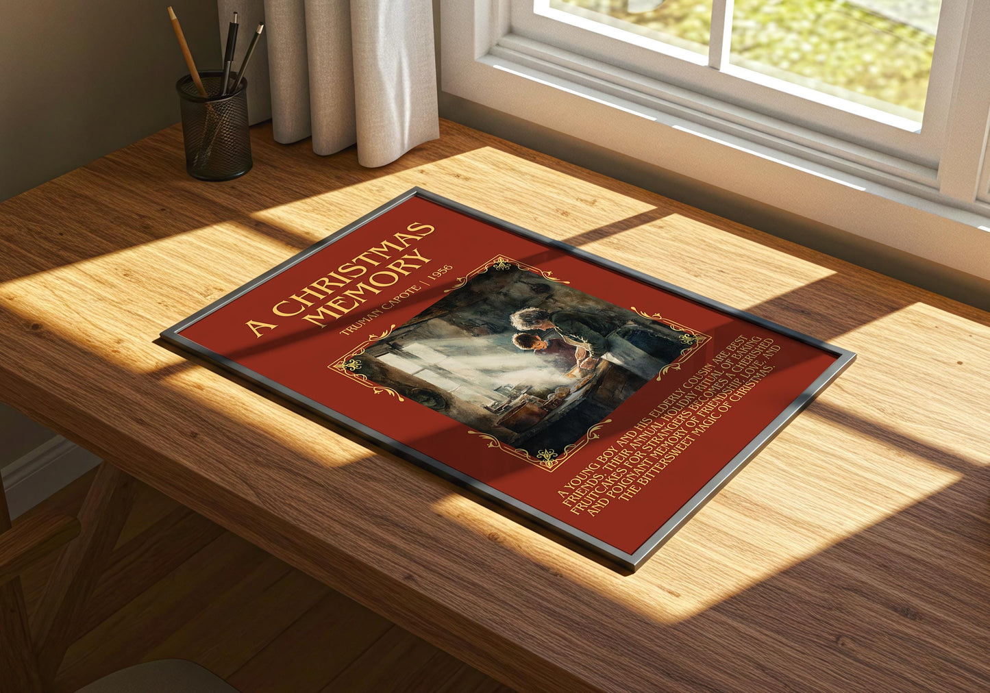 A Christmas Memory by Truman Capote | Book Poster | Literary Art Gift For Book Lover | Novel Inspired Wall Art | Free Delivery