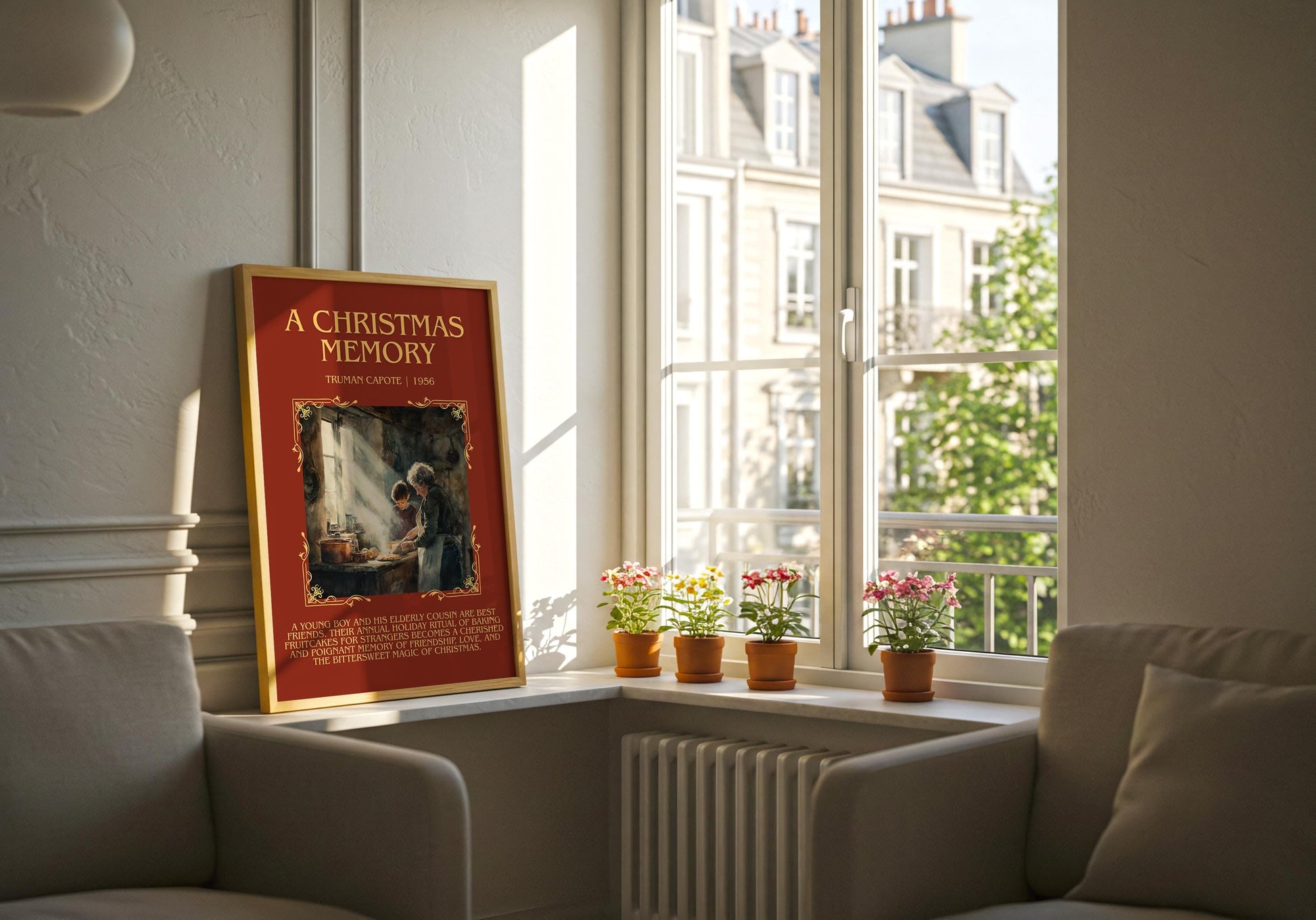 A Christmas Memory by Truman Capote | Book Poster | Literary Art Gift For Book Lover | Novel Inspired Wall Art | Free Delivery