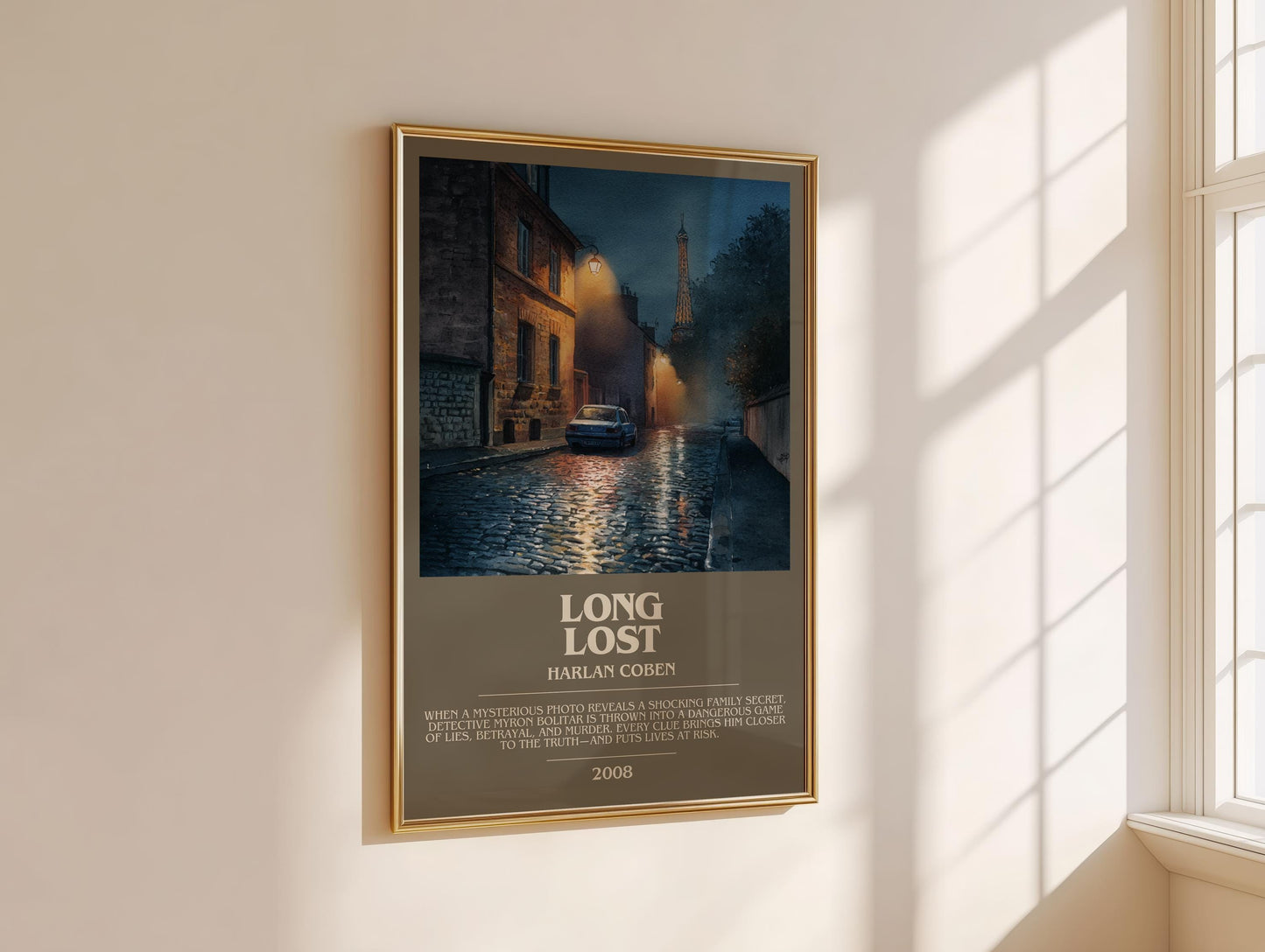 Long Lost by Harlan Coben | Descriptive Modern Book Art | Poster