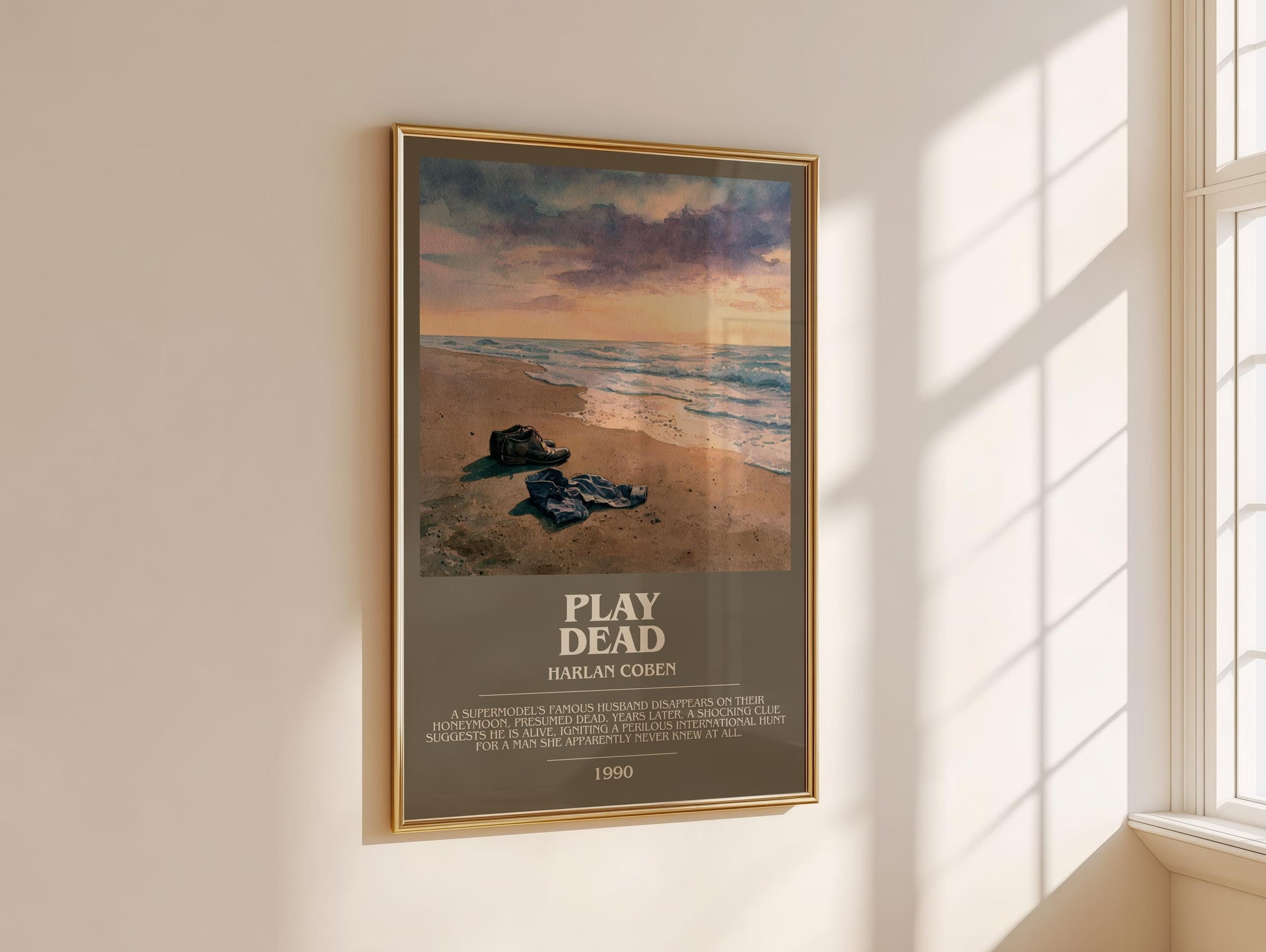 Play Dead by Harlan Coben | Descriptive Modern Book Art | Poster