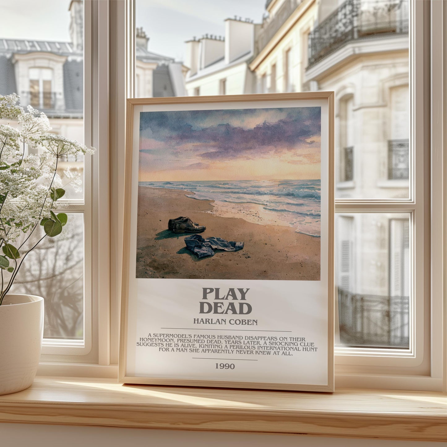 Play Dead by Harlan Coben | Descriptive Modern Book Art | Poster