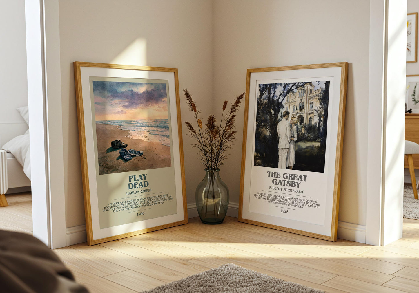 Play Dead by Harlan Coben | Descriptive Modern Book Art | Poster