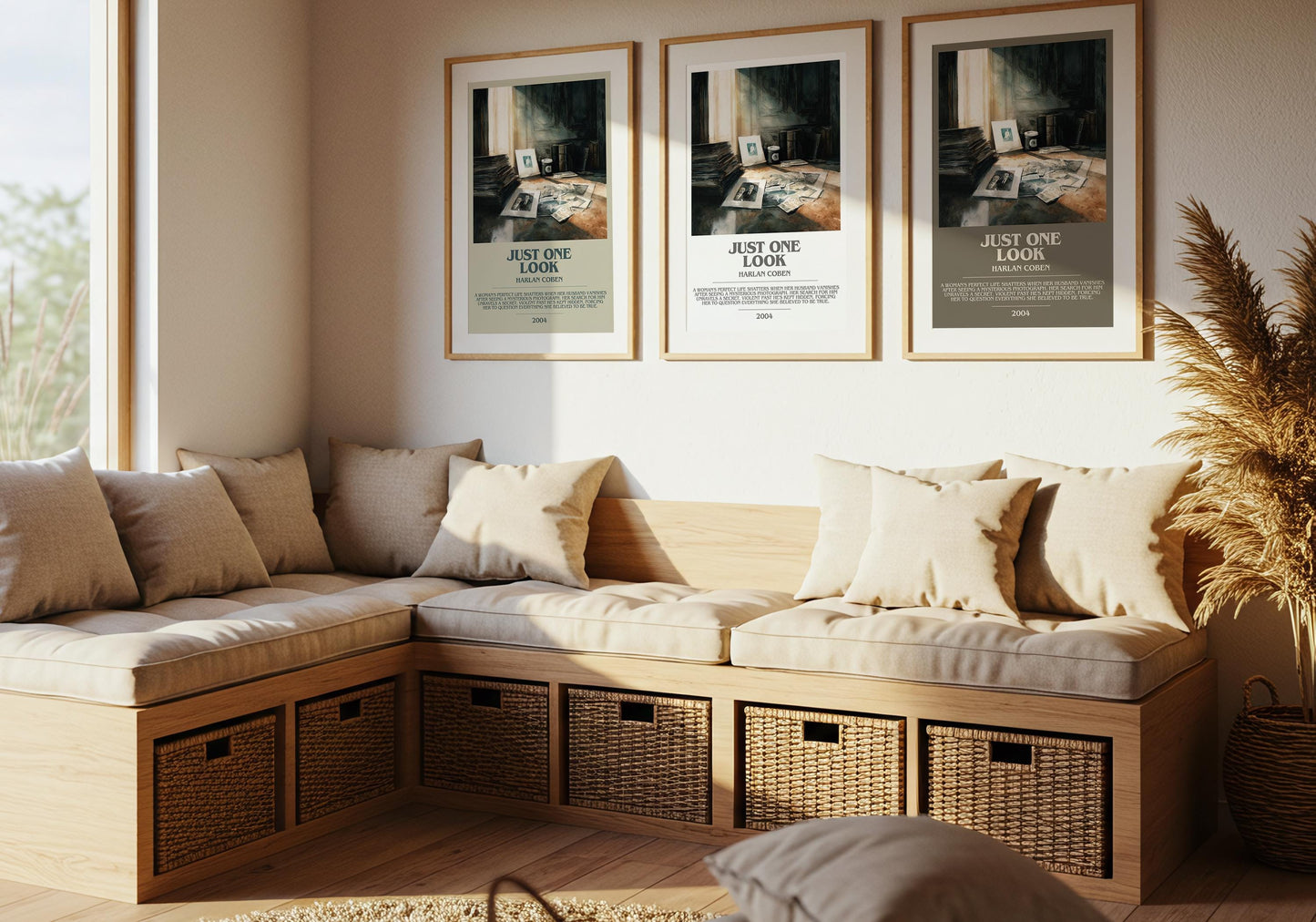 Just One Look by Harlan Coben | Descriptive Modern Book Art | Poster