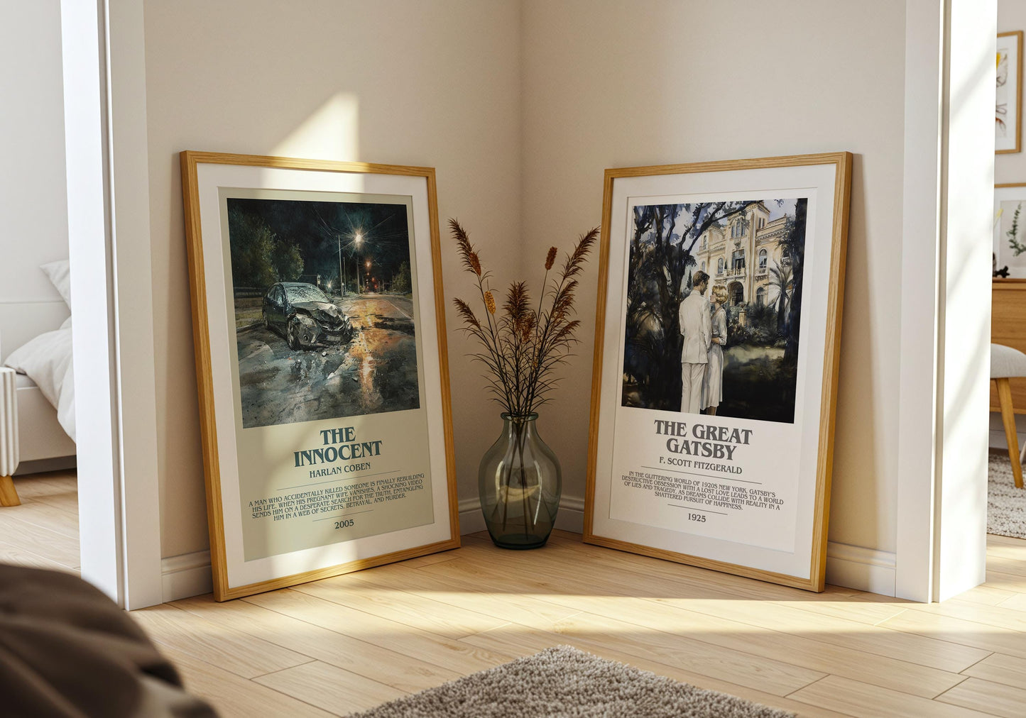 The Innocent bookish poster paired in gallery wall – literary art prints