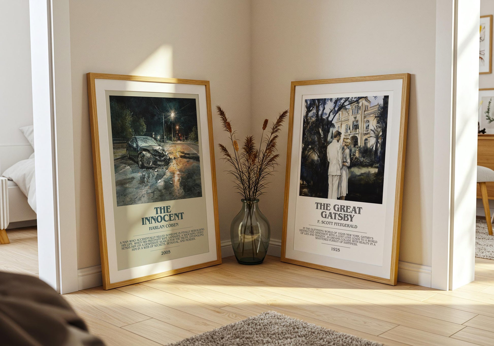 The Innocent bookish poster paired in gallery wall – literary art prints