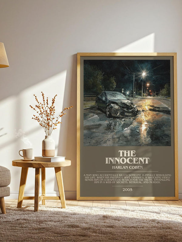 The Innocent bookish print on bookshelf – Harlan Coben fan gift