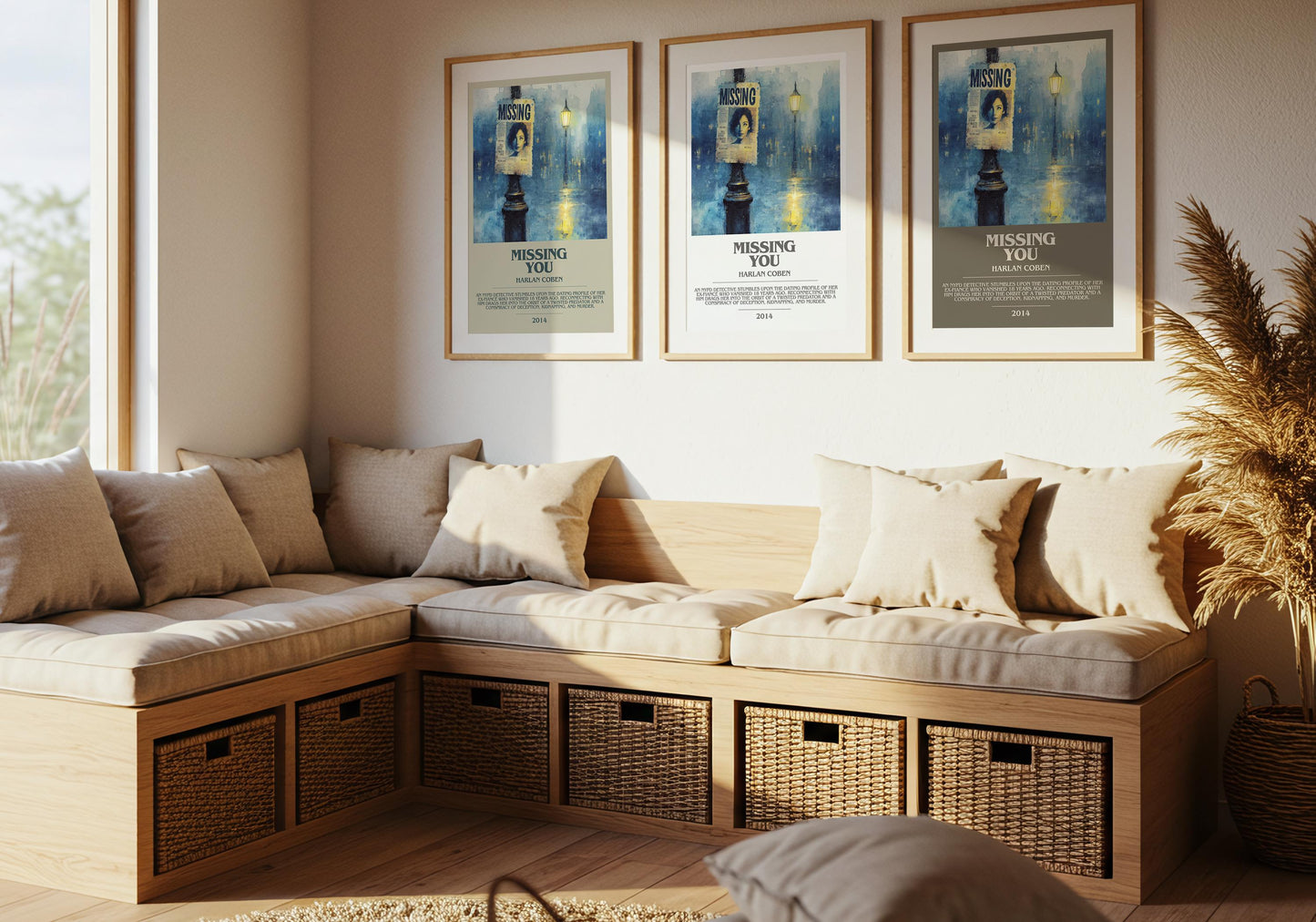 Missing You by Harlan Coben | Descriptive Modern Book Art | Poster