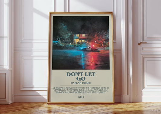 Don't Let Go by Harlan Coben | Descriptive Modern Book Art | Poster